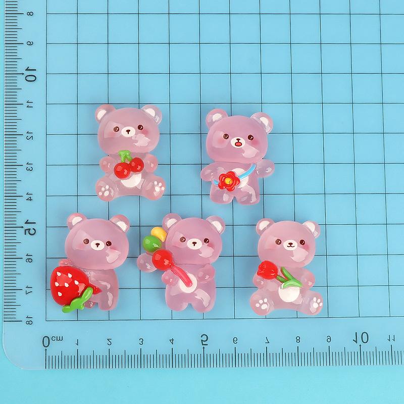 Charm gấu phát sáng DIY trang trí điện thoại (FF-466)