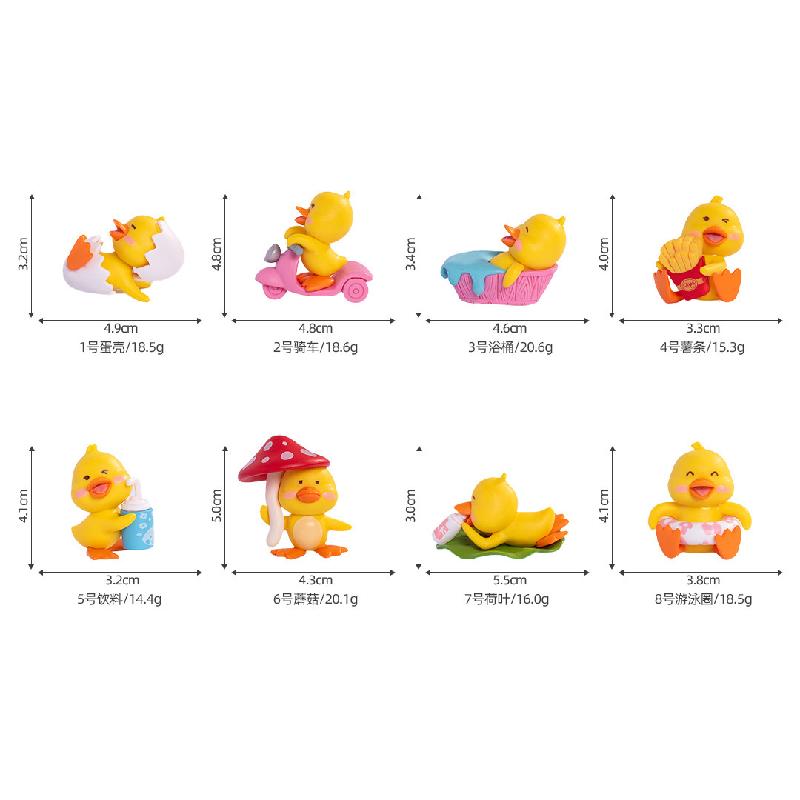 Tiểu cảnh vịt vàng dễ thương DIY, sân vườn tiểu cảnh mini phụ kiện bàn thu nhỏ (ZC-812)