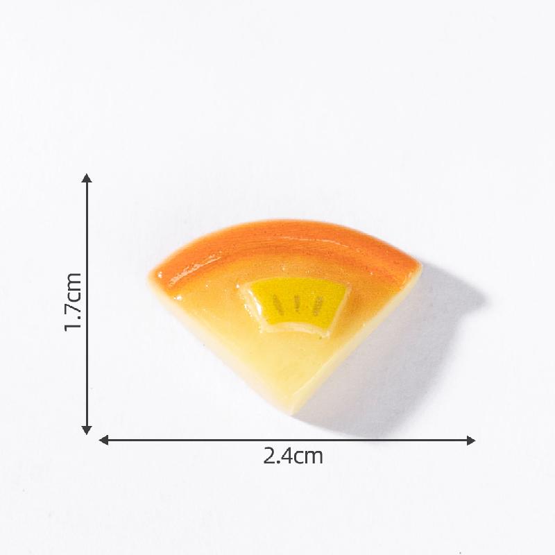 Tiểu cảnh pizza giả ăn được, cream gel kẹp tóc DIY, phụ kiện tiểu cảnh mini (ZC-608)