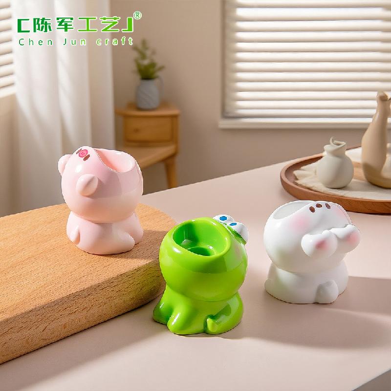 Phụ Kiện Tiểu Cảnh 微景观创意大嘴巴小动物公仔萌粒 DIY装饰品挂配件迷你桌面小摆件