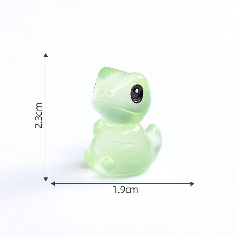 Tiểu cảnh thằn lằn mắt to nhỏ phát sáng DIY, phụ kiện tiểu cảnh mini treo bàn resin cute (ZC-1432)