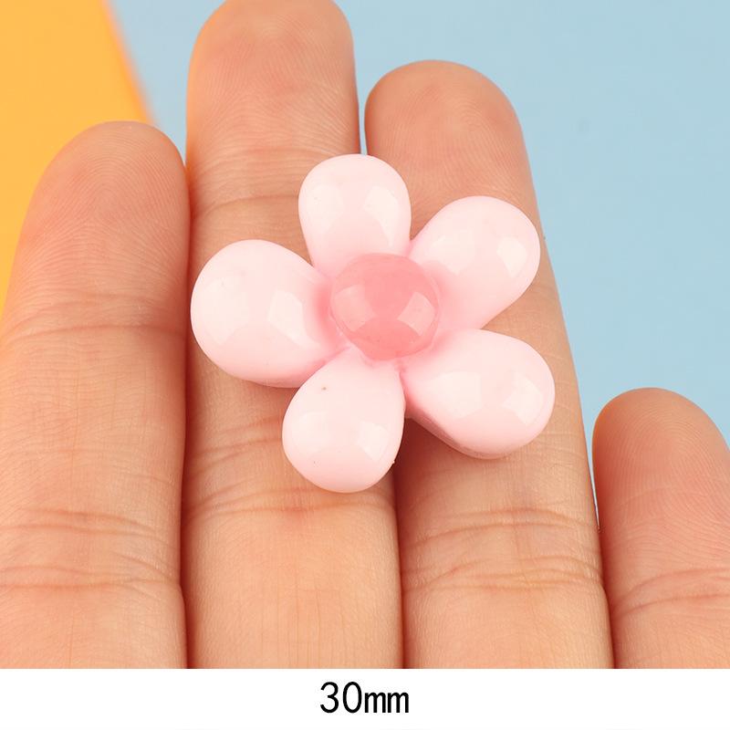 亮面肉肉花彩色 大小diy奶油胶手机壳冰箱贴发夹饰品树脂配件批发