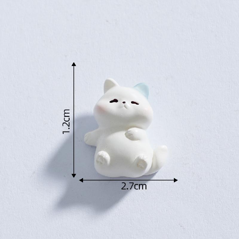 Tiểu cảnh mèo con mini, búp bê DIY, phụ kiện treo, bàn xe hơi, tiểu cảnh dễ thương (ZC-143)