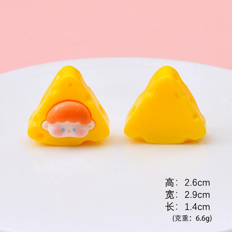Phô mai Cheese resin DIY, phụ kiện kem giả, dép Crocs, nam châm tủ lạnh (NX-601)