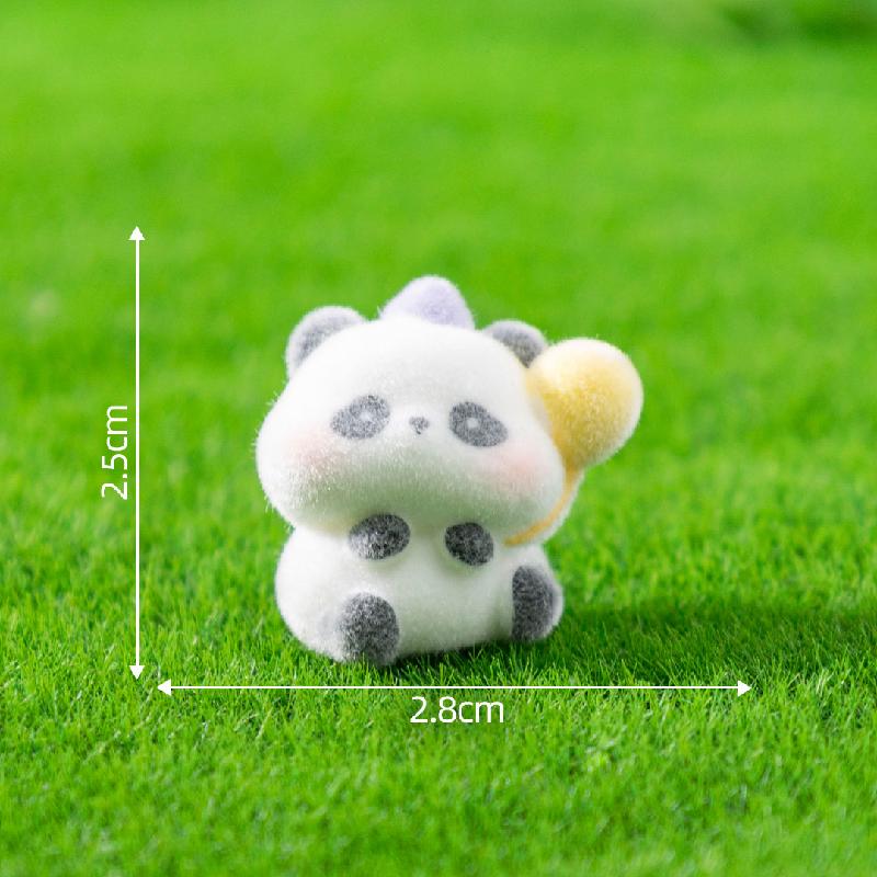 Tiểu cảnh gấu trúc dễ thương, búp bê DIY, phụ kiện bàn tiểu cảnh mini (ZC-659)