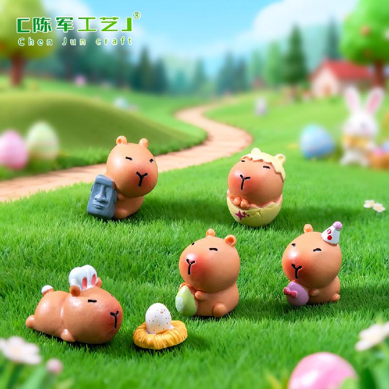 Phụ Kiện Tiểu Cảnh Capybara Phục Sinh Mini Trang Trí (PK-262)