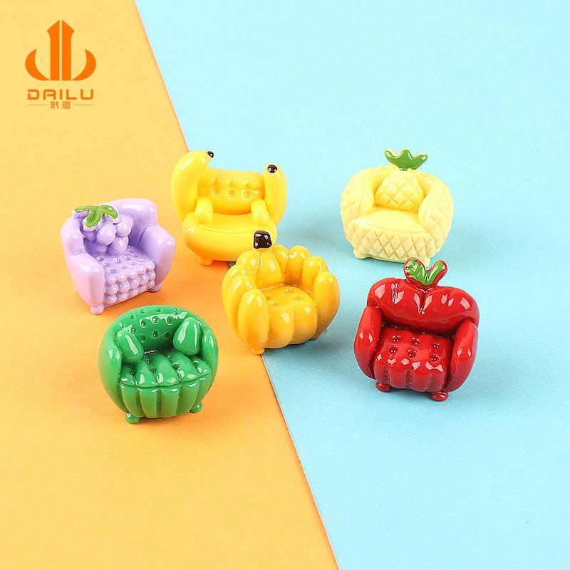 Charm sofa trái cây DIY trang trí vỏ điện thoại (FF-134)