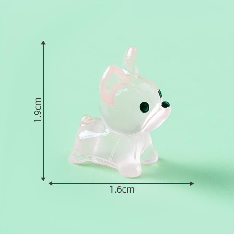 Tiểu cảnh cún phát sáng DIY, phụ kiện tiểu cảnh mini blind bag treo bàn cute (ZC-1136)