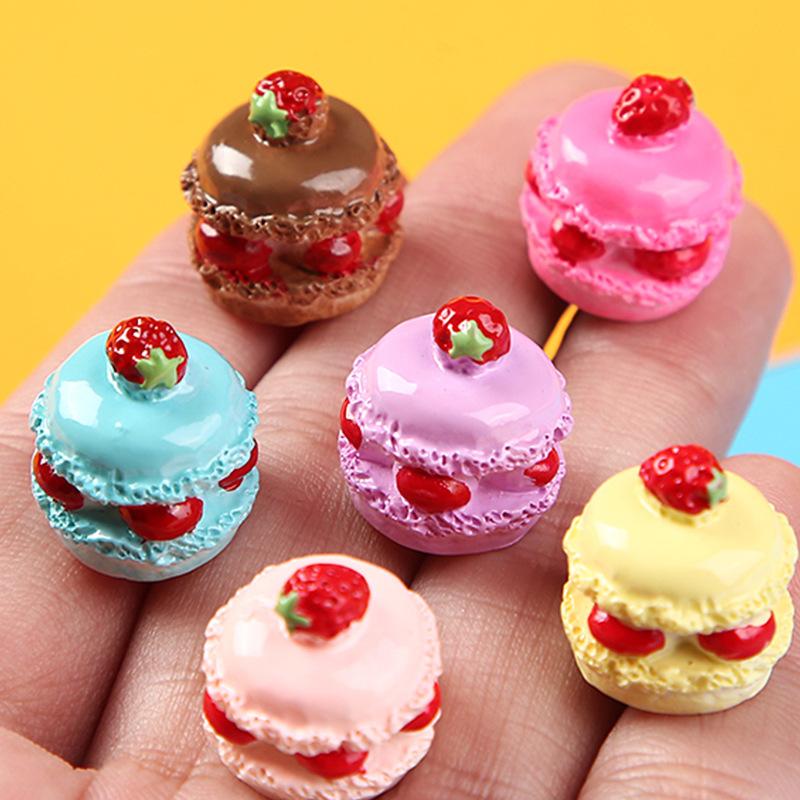 Charm bánh kem 2 tầng DIY trang trí vỏ điện thoại (FF-520)