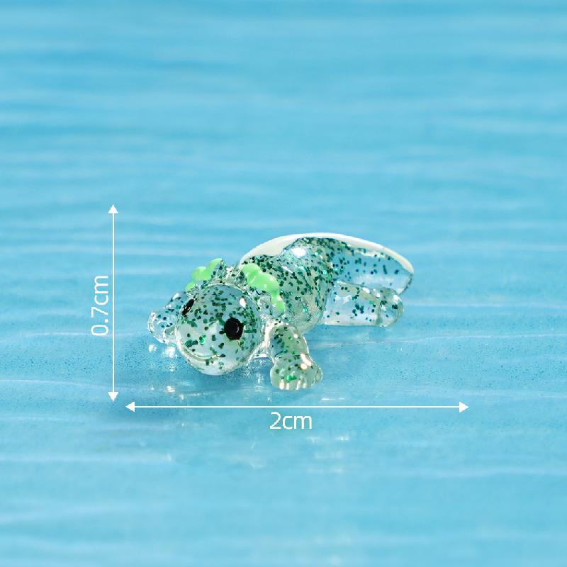 Tiểu cảnh rùa & kỳ nhông phát sáng DIY, phụ kiện tiểu cảnh mini resin garden treo bàn đáng yêu cute (ZC-1467)