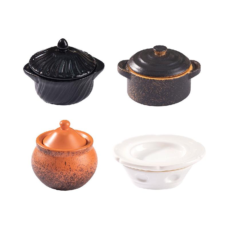 Tiểu cảnh bát, nồi giả ăn được DIY, phụ kiện bàn tiểu cảnh mini (ZC-742)