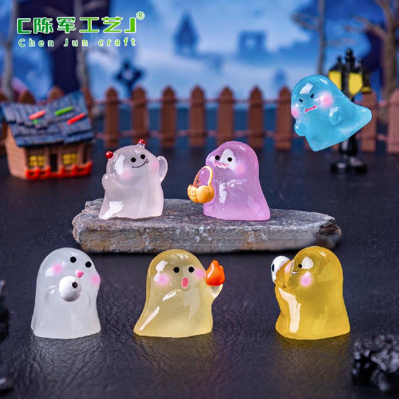 Tiểu cảnh ma phát sáng Halloween, phụ kiện trang trí mini (ZC-399)