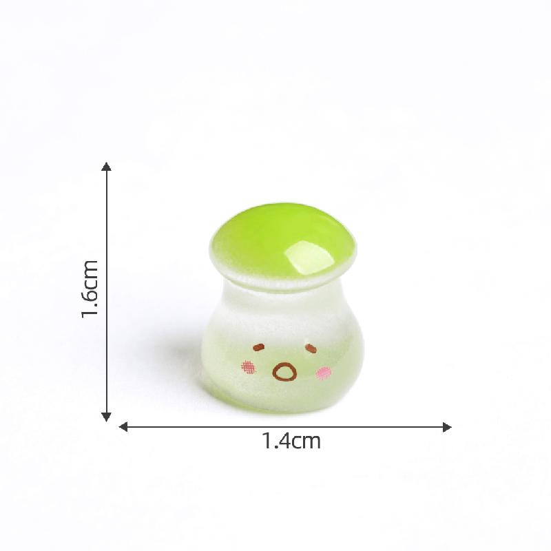 Tiểu cảnh nấm nghiêng phát sáng, rêu DIY, phụ kiện bàn tiểu cảnh mini đáng yêu (ZC-326)