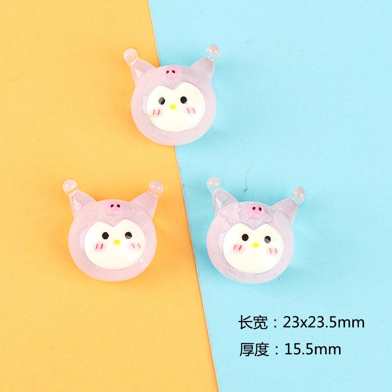 Charm tròn phát sáng DIY trang trí điện thoại (FF-325)