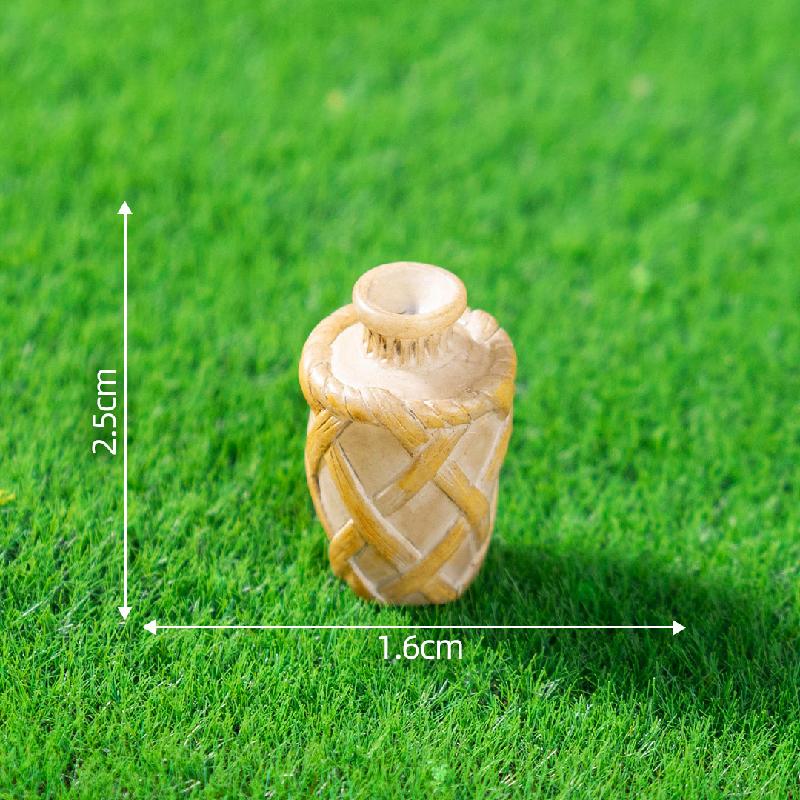 Tiểu cảnh ghế tre cổ, xe đẩy mini, sân vườn DIY, phụ kiện bàn tiểu cảnh đáng yêu (ZC-228)