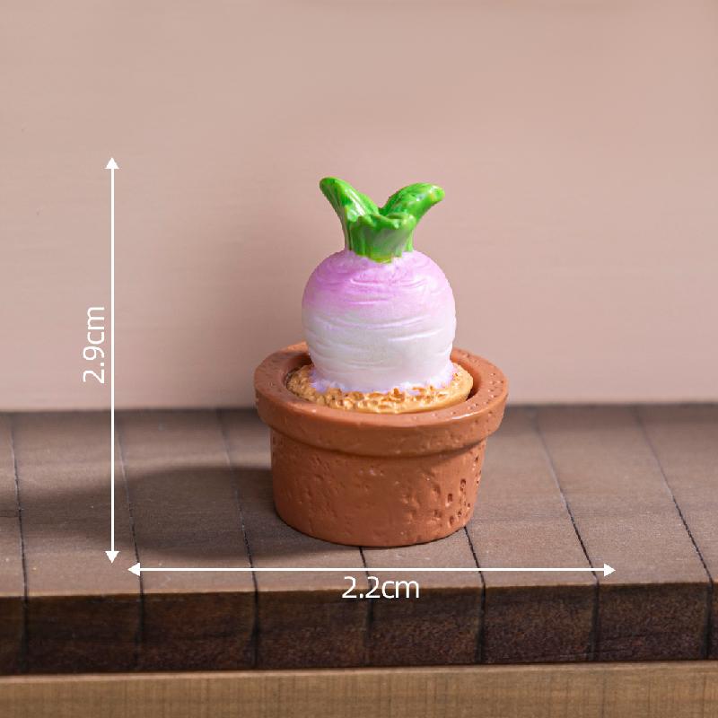 Tiểu cảnh rau củ DIY, phụ kiện tiểu cảnh mini bàn thu nhỏ đáng yêu, cute và bắt mắt (ZC-897)