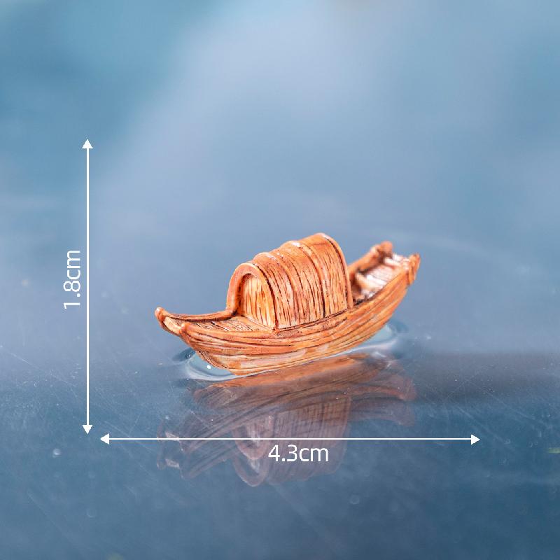 Tiểu cảnh thuyền, tàu nhỏ, thuyền cổ phong, DIY, phụ kiện bàn resin mini sáng tạo (ZC-122)