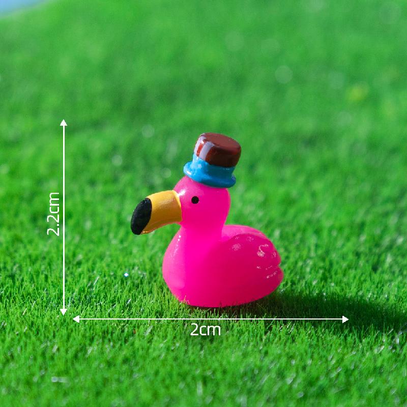 Tiểu cảnh hồng hạc DIY, phụ kiện tiểu cảnh mini garden resin đáng yêu micro landscape (ZC-1345)