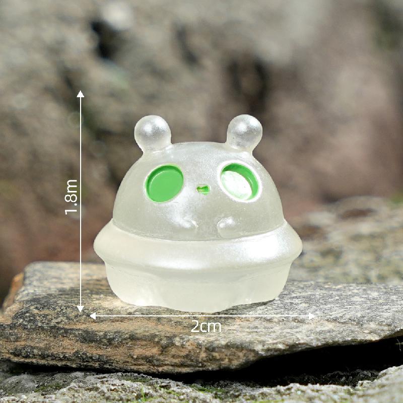 Tiểu cảnh alien mini phát sáng DIY, phụ kiện tiểu cảnh mini bàn cute resin đáng yêu (ZC-1143)