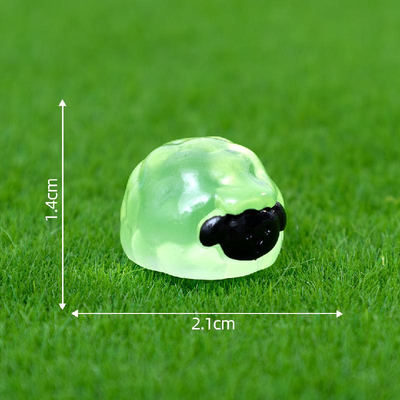 Tiểu cảnh cừu mặt đen phát sáng DIY, phụ kiện tiểu cảnh mini bàn treo garden đáng yêu (ZC-1385)