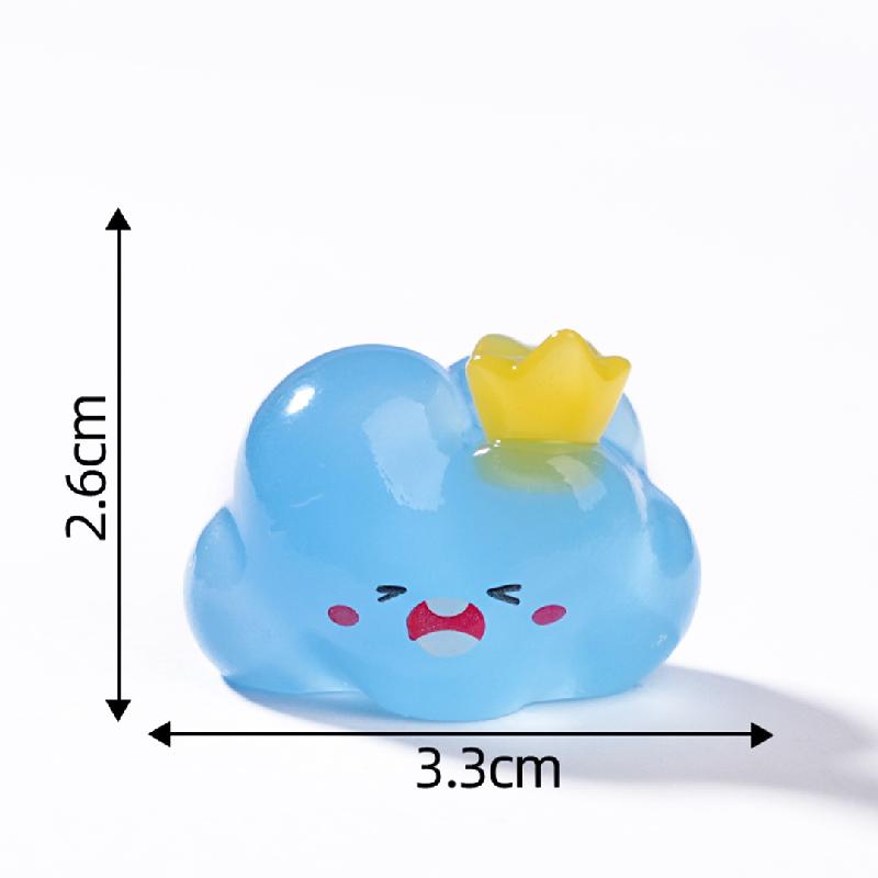 Tiểu cảnh đám mây phát sáng DIY, phụ kiện tiểu cảnh mini resin treo bàn garden đáng yêu (ZC-1349)