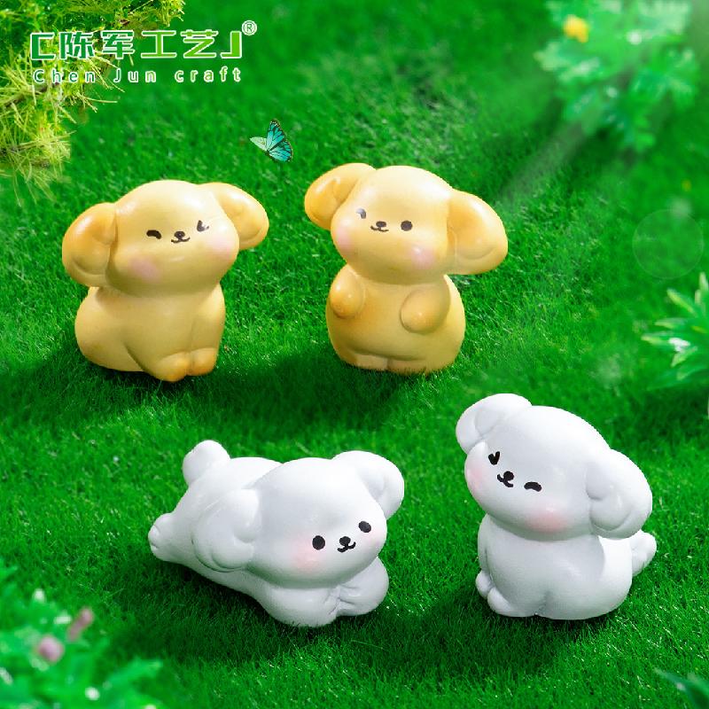 Phụ Kiện Tiểu Cảnh 微景观创意可爱小狗萌粒公仔 DIY盲袋装饰品挂配件迷你桌面小摆件