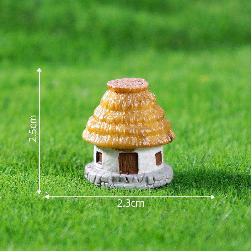 Tiểu cảnh làng nông dân, nhà rơm DIY, phụ kiện resin tiểu cảnh mini nhỏ xinh (ZC-663)