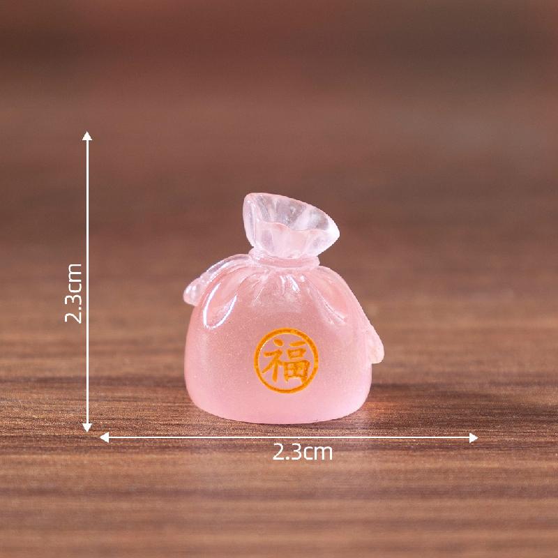 Tiểu cảnh ngựa may mắn Tết, túi lộc, búp bê DIY, phụ kiện bàn tiểu cảnh mini (ZC-729)