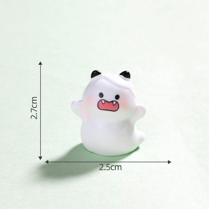 Tiểu cảnh ma Halloween nhỏ phát sáng DIY, phụ kiện tiểu cảnh mini treo bàn resin cute (ZC-1434)