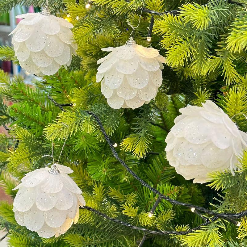 Trang Trí Noel Bộ trang trí Noel: Bóng bông tuyết, hoàn hảo cho không gian