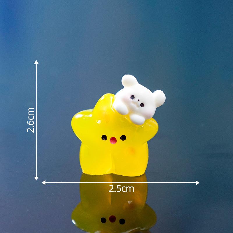 Tiểu cảnh sao, trăng, chú chó đáng yêu, búp bê DIY, phụ kiện treo bàn tiểu cảnh mini (ZC-341)