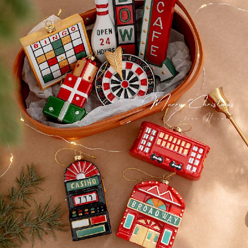 Trang Trí Noel Trang trí Noel: Quả cầu cổ điển phong cách Mỹ, cây thông