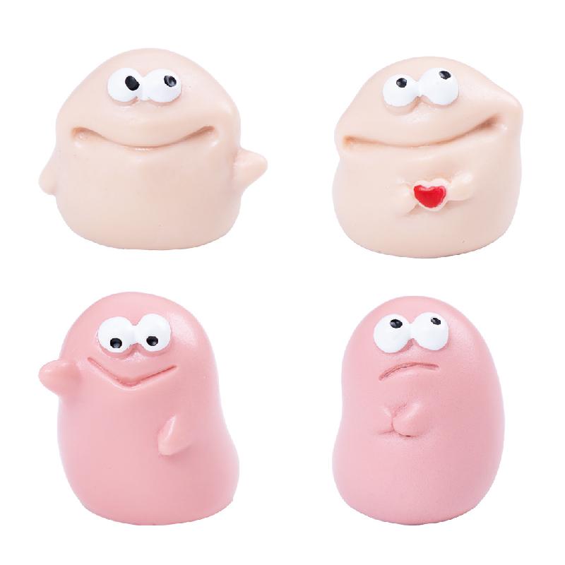 Tiểu cảnh đất sét quái DIY, phụ kiện tiểu cảnh mini bàn treo đáng yêu, cute (ZC-1075)