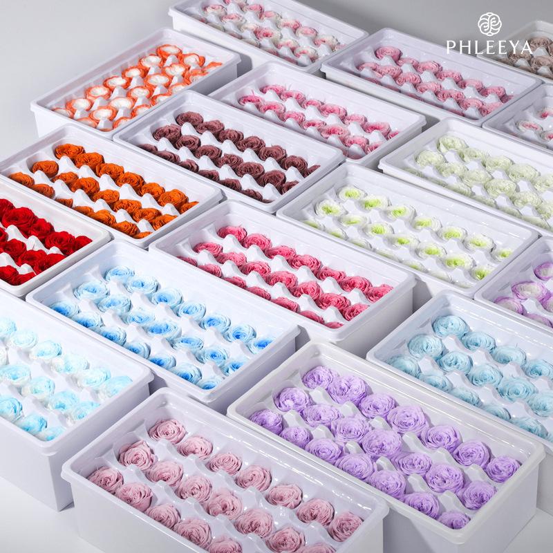 Hoa khô trang trí Hoa hồng Austin vĩnh cửu 2–3cm Chocolate Bubble DIY hoa khô (HK-15)