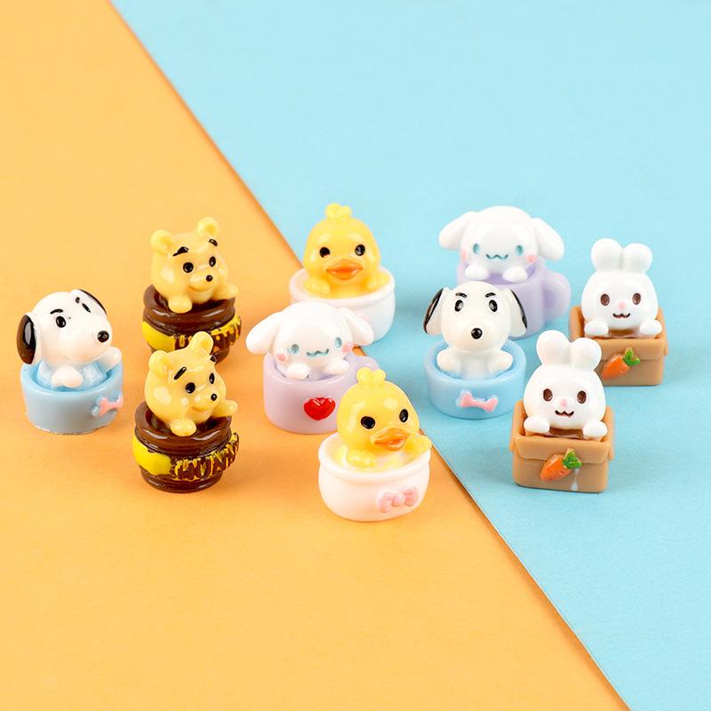 Charm thỏ mini DIY trang trí điện thoại (FF-414)