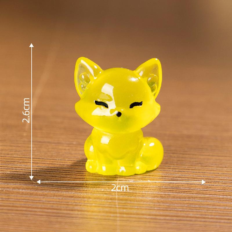 Tiểu cảnh cáo phát sáng, túi bất ngờ DIY, phụ kiện resin tiểu cảnh bàn mini dễ thương (ZC-294)