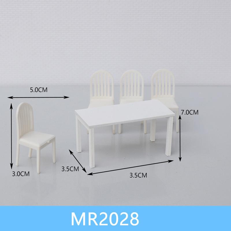 Bộ Bàn Ăn Mini Mô Hình Tỷ Lệ 1:20 (MH-285)