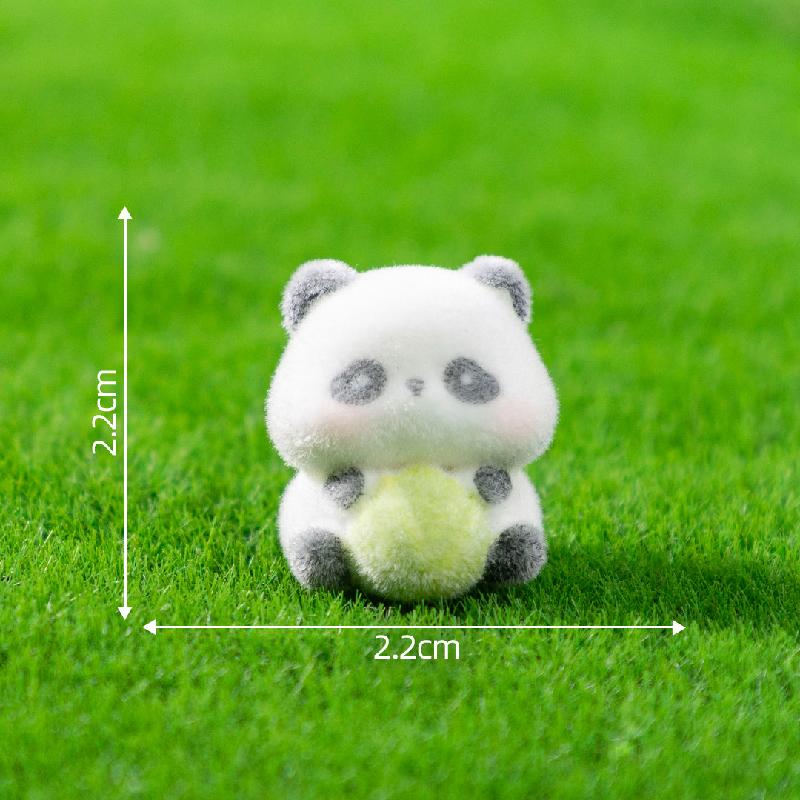 Tiểu cảnh gấu trúc dễ thương, búp bê DIY, phụ kiện bàn tiểu cảnh mini (ZC-659)