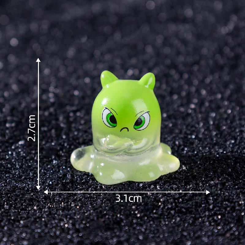 Tiểu cảnh quái cầu vồng phát sáng DIY, phụ kiện tiểu cảnh mini treo bàn đáng yêu (ZC-1098)