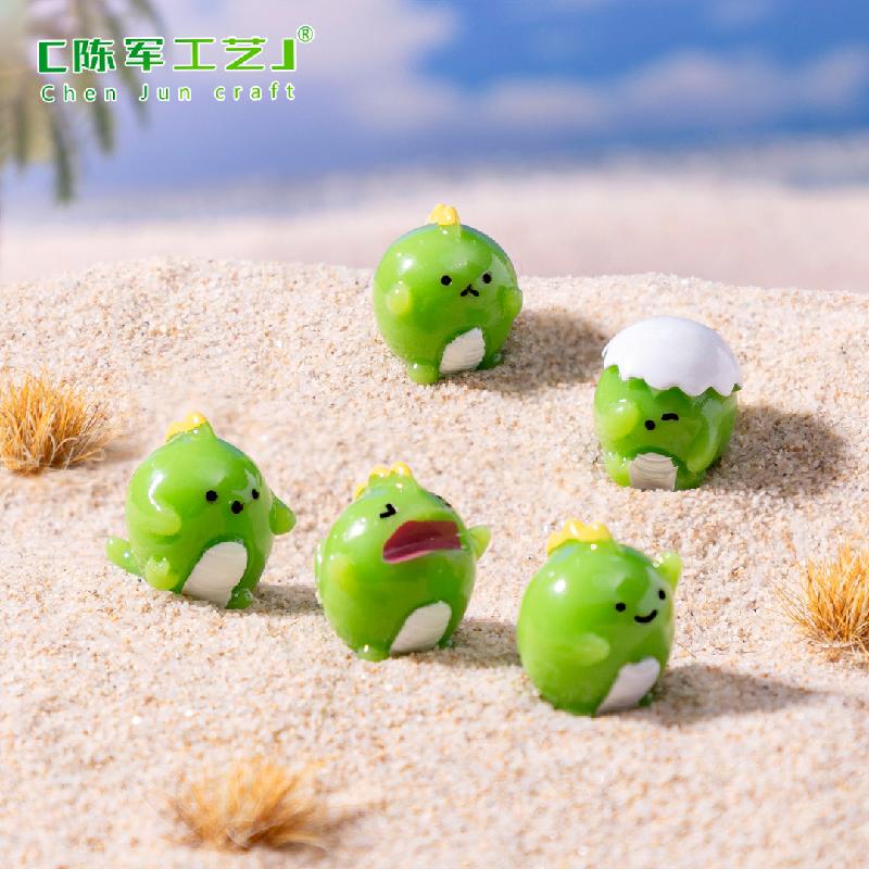 Phụ Kiện Tiểu Cảnh 微景观创意可爱小恐龙公仔动物 DIY装饰品配件迷你车载桌面小摆件