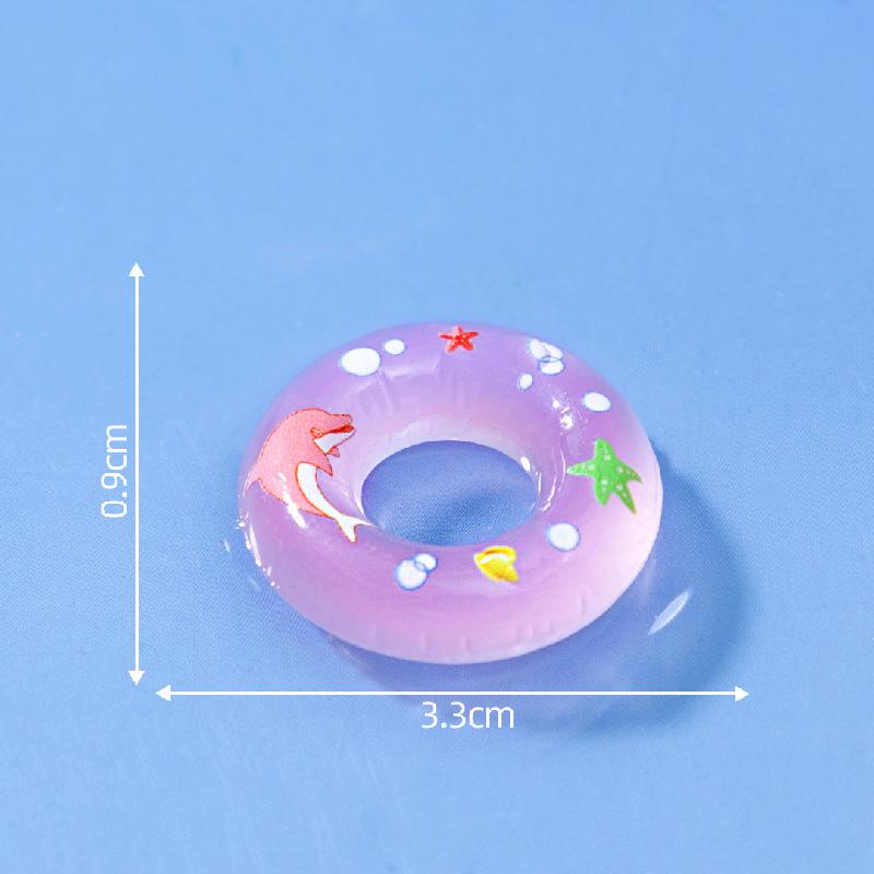 Tiểu cảnh vòng bơi, phao, sinh vật biển, bể cá mini DIY, phụ kiện bàn nhỏ xinh (ZC-119)