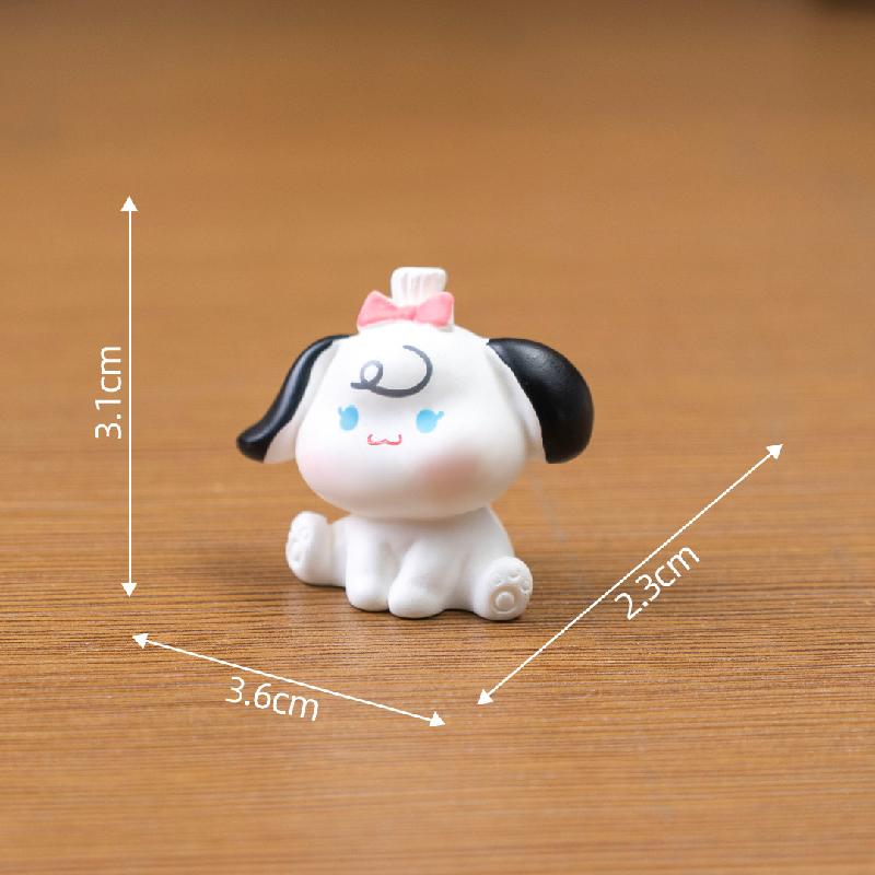 Tiểu cảnh chó con mini trang trí nhà búp bê và xe hơi (ZC-867)