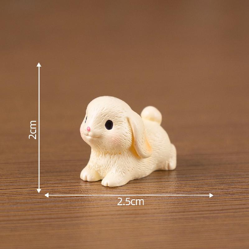 Tiểu cảnh thỏ dễ thương, búp bê DIY, phụ kiện treo bàn tiểu cảnh mini (ZC-392)