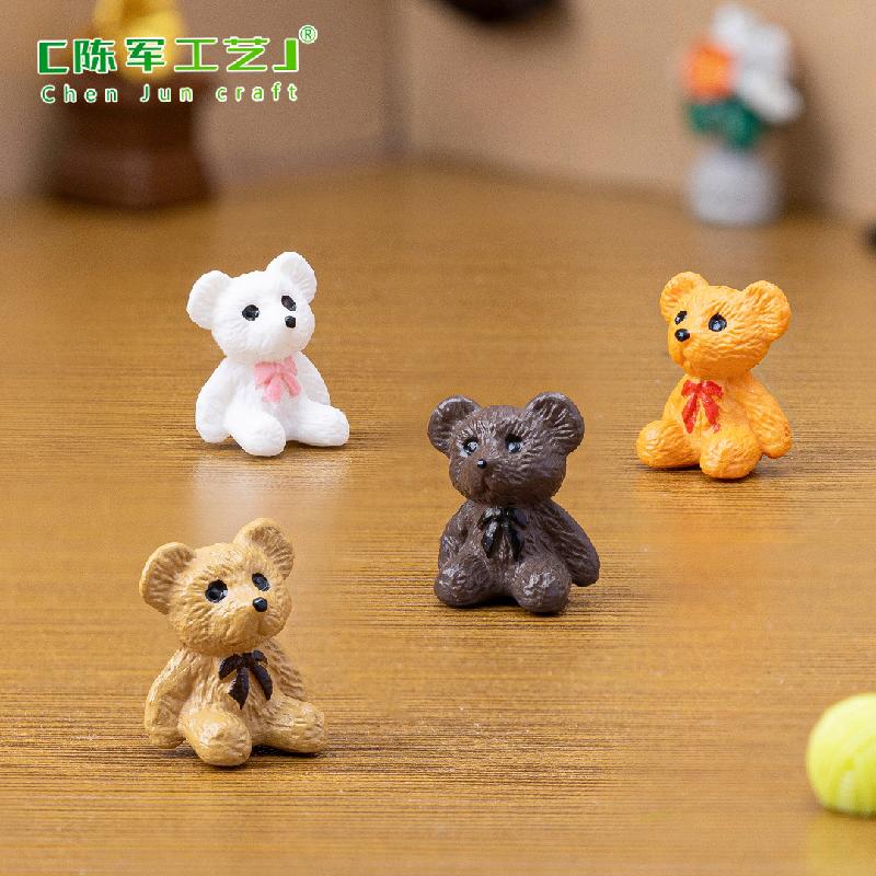 Phụ Kiện Tiểu Cảnh Tiểu cảnh gấu dễ thương, phụ kiện trang trí DIY mini (ZC-397)
