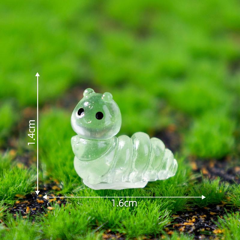 Tiểu cảnh côn trùng phát sáng: kiến, sâu, DIY, phụ kiện bàn tiểu cảnh mini (ZC-538)