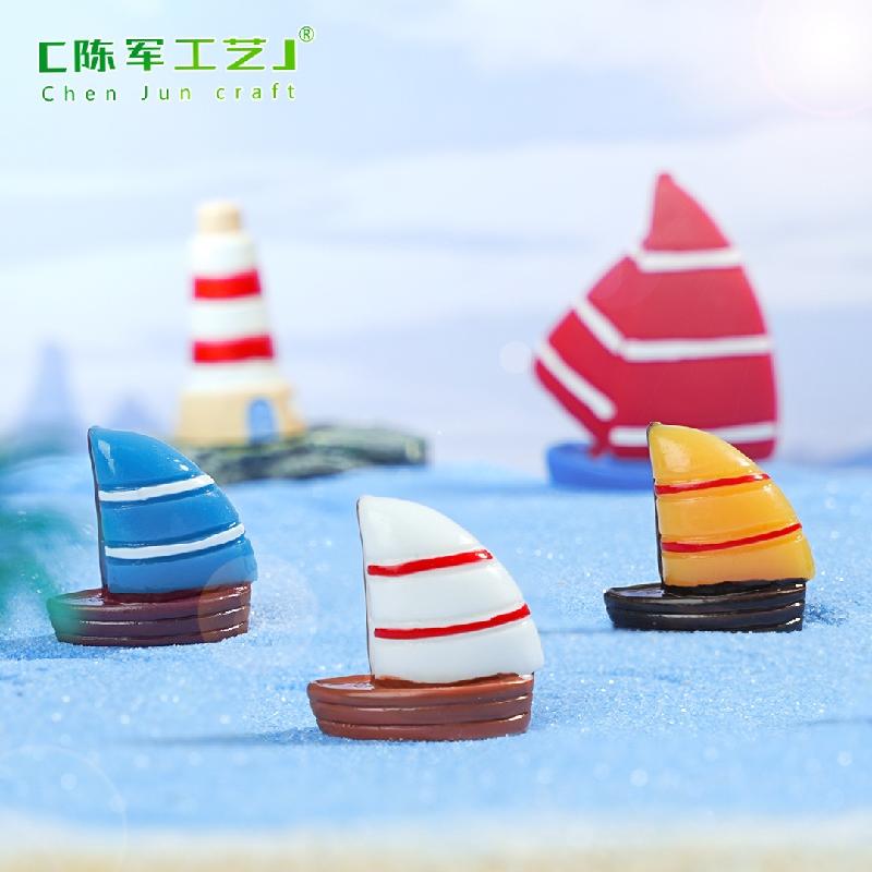 Phụ Kiện Tiểu Cảnh Thuyền Buồm Hai Cột Mini (PK-531)