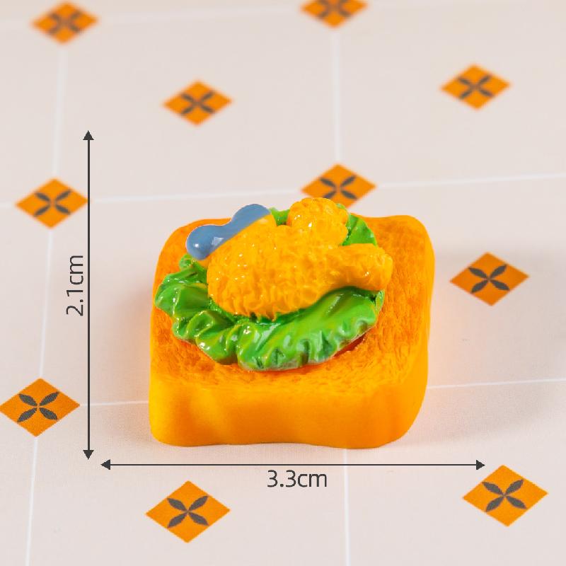 Tiểu cảnh sandwich giả lập DIY, phụ kiện tiểu cảnh mini resin ice cream clip treo bàn đáng yêu cute (ZC-1482)