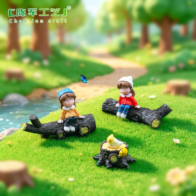 Phụ Kiện Tiểu Cảnh Gốc cây giả mini PVC trang trí sân vườn tiểu cảnh (PK-693)