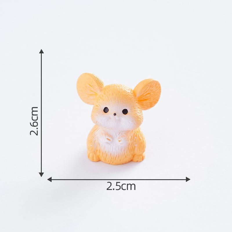 Tiểu cảnh chuột đồng nông trại DIY, phụ kiện tiểu cảnh mini resin sân vườn nhỏ gọn (ZC-840)