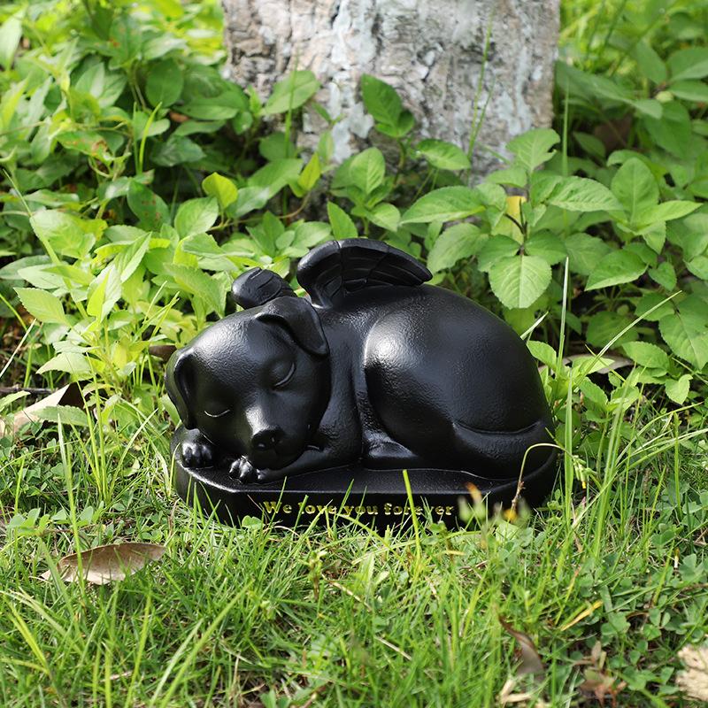 Chậu Cây Resin Hộp tro cốt thiên thần thú cưng resin, hộp tưởng niệm chó mèo, đồ tang lễ thú cưng (RG-12)